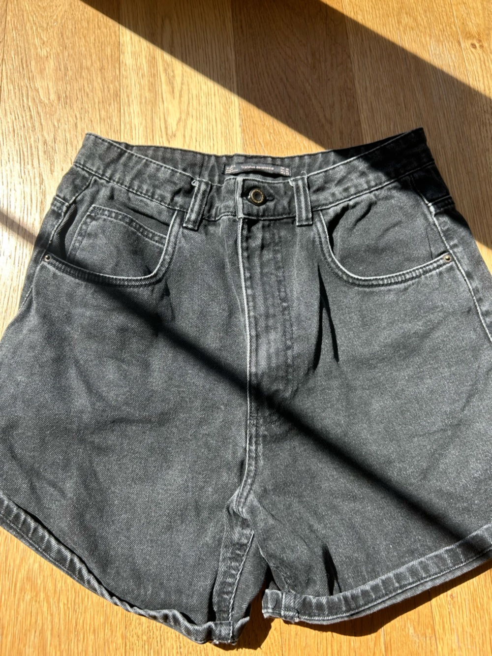 Zara high waisted mom shorts
